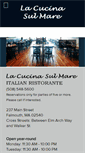 Mobile Screenshot of lacucinasulmare.com